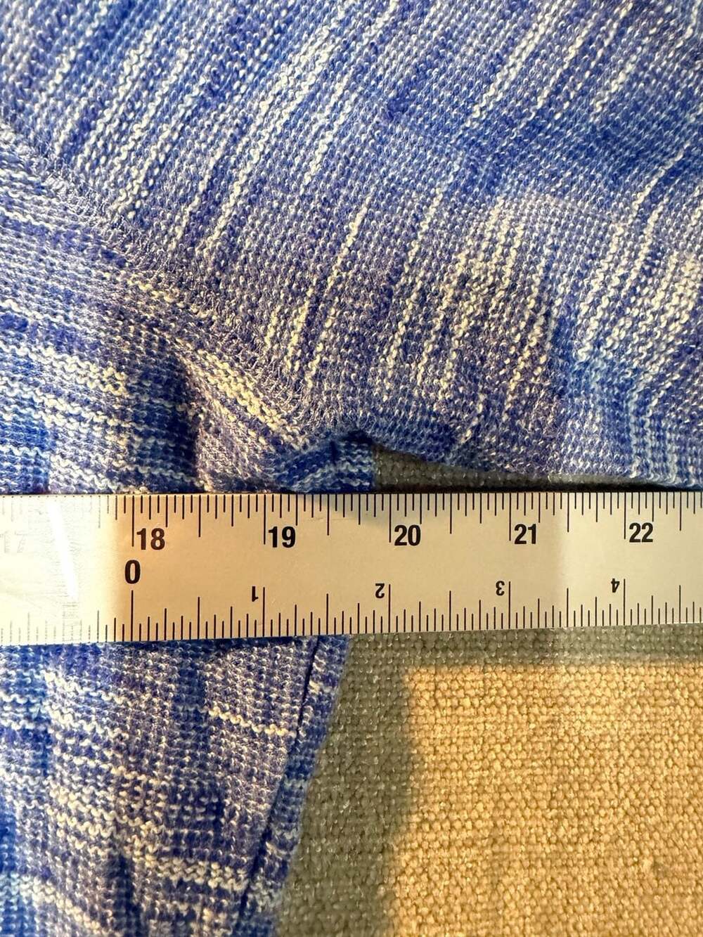 L.L.Bean Blue Space-Dyed Long Sleeve Pullover Shirt Size M - Picture 4 of 6
